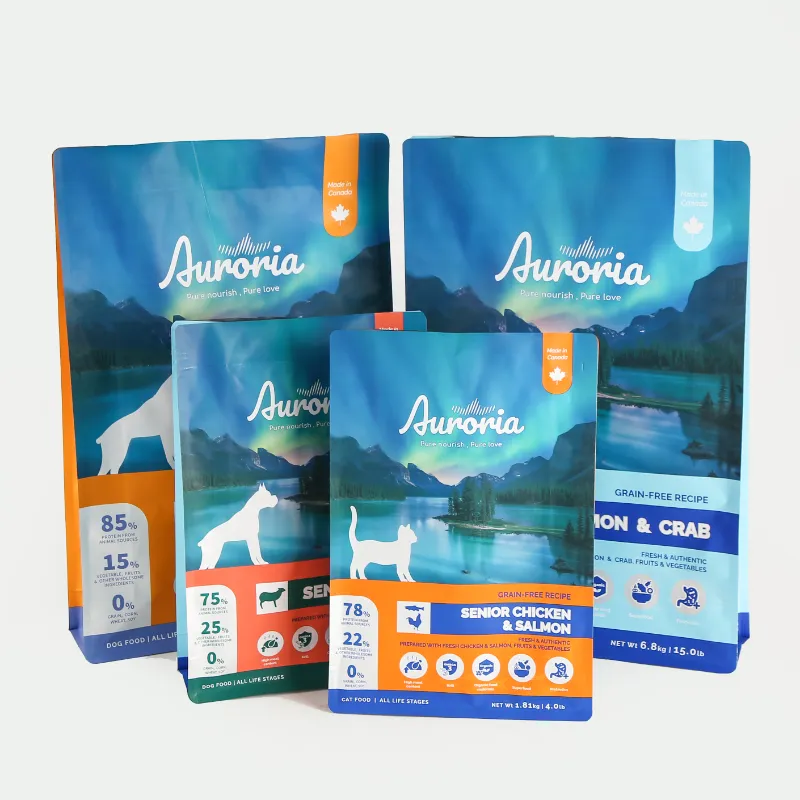 Cat and dog food packaging bag